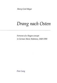 Produktbild: Drang nach Osten