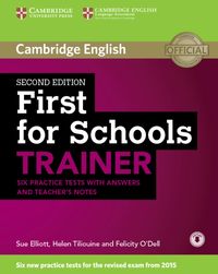 Bild vom Artikel First for Schools Trainer for the revised exam. Six Practice Tests with Answers, teacher's notes and downloadable audio vom Autor Peter May