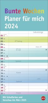 Bild vom Artikel Bunte Wochen Planer für mich 2024 vom Autor 