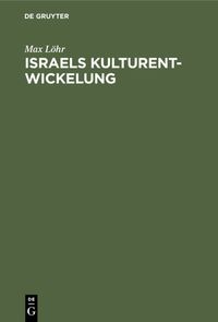Produktbild: Israels Kulturentwickelung