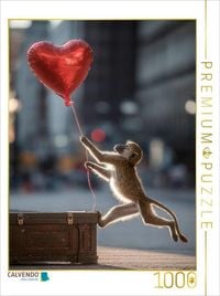 Produktbild: CALVENDO Puzzle Ballon-Dieb als Geschenk zu Valentinstag | 1000 Teile Lege-Gr&ouml;&szlig;e 64x48cm Foto-Puzzle f&uuml;r gl&uuml;ckliche Stunden