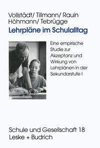 Bild vom Artikel Lehrpläne im Schulalltag vom Autor Witlof Vollstädt