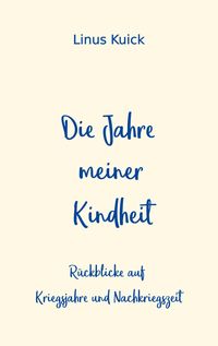 Produktbild: Die Jahre meiner Kindheit