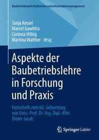 Produktbild: Aspekte der Baubetriebslehre in Forschung und Praxis