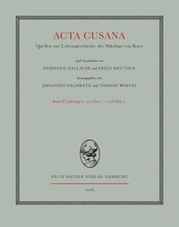 Produktbild: Acta Cusana. Quellen zur Lebensgeschichte des Nikolaus von Kues. Band II, Lieferung 4