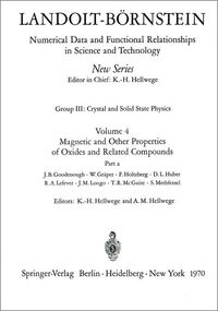 Produktbild: Magnetic and Other Properties of Oxides and Related Compounds
