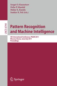 Produktbild: Pattern Recognition and Machine Intelligence