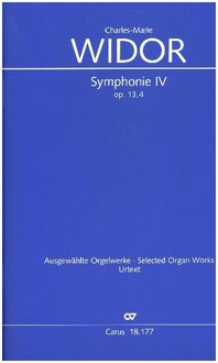 Produktbild: Symphonie pour Orgue No. IV, Partitur