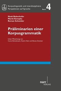 Produktbild: Pr&auml;liminarien einer Korpusgrammatik