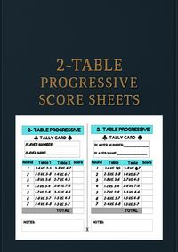 Produktbild: 2-Table progressive sheet score sheets