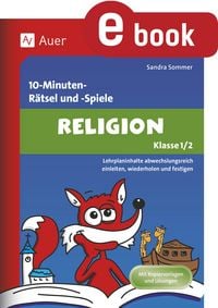 Produktbild: 10-Minuten-R&auml;tsel und -Spiele Religion Klasse 1-2