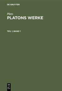 Produktbild: Platons Werke. Teil 1, Band 1