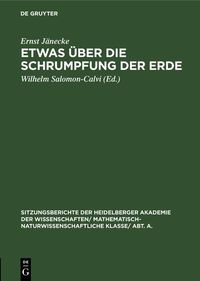Produktbild: Etwas &uuml;ber die Schrumpfung der Erde