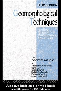 Produktbild: Geomorphological Techniques