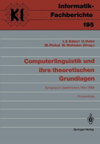 Produktbild: Computerlinguistik und ihre theoretischen Grundlagen