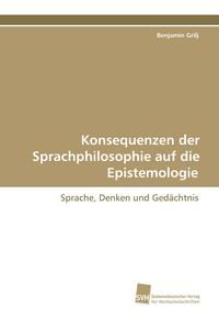 Produktbild: Konsequenzen der Sprachphilosophie auf die Epistemologie