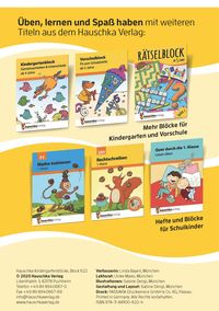 Kindergartenblock ab 4 Jahre - Verbinden, vergleichen, Fehler finden