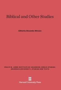 Produktbild: Biblical and Other Studies