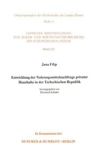 Produktbild: Entwicklung der Nahrungsmittelnachfrage privater Haushalte in der Tschechischen Republik.