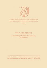 Produktbild: Die stammesgeschichtliche Sonderstellung des Menschen