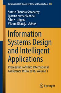 Produktbild: Information Systems Design and Intelligent Applications