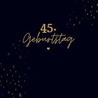 Produktbild: 45. Geburtstag- G&auml;stebuch Blanko