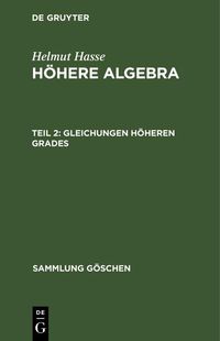 Produktbild: Gleichungen h&ouml;heren Grades