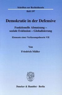 Produktbild: Demokratie in der Defensive