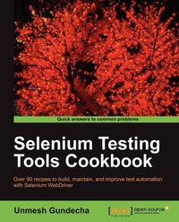 Produktbild: Selenium Testing Tools Cookbook
