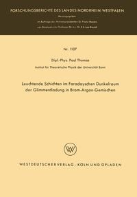 Produktbild: Leuchtende Schichten im Faradayschen Dunkelraum der Glimmentladung in Brom-Argon-Gemischen