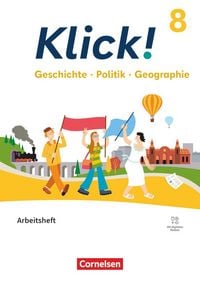 Produktbild: Klick! - F&auml;cher&uuml;bergreifendes Lehrwerk f&uuml;r Lernende mit F&ouml;rderbedarf - Geschichte Politik Geographie - Fachhefte f&uuml;r alle Bundesl&auml;nder - Ausgabe ab 2024 - 8. Schuljahr