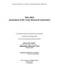 Produktbild: 2011-2012 Assessment of the Army Research Laboratory