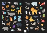 Leucht-Sticker - Tiere