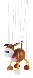 Produktbild: goki Marionette Hund aus Holz