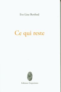 Produktbild: Ce qui reste