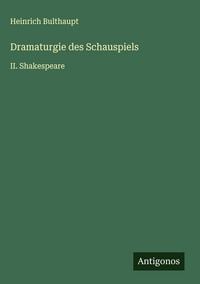 Produktbild: Dramaturgie des Schauspiels