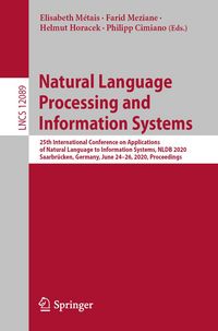 Produktbild: Natural Language Processing and Information Systems