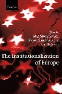Produktbild: The Institutionalization of Europe