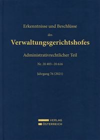 Produktbild: Erkenntnisse und Beschl&uuml;sse des Verwaltungsgerichtshofes
