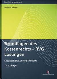 Produktbild: Grundlagen des Kostenrechts - RVG L&ouml;sungen
