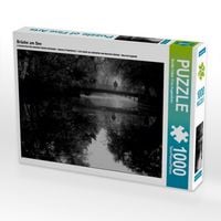 Produktbild: CALVENDO Puzzle Br&uuml;cke am See 1000 Teile Puzzle quer | 1000 Teile Lege-Gr&ouml;&szlig;e 64 &times; 48 cm Foto-Puzzle f&uuml;r gl&uuml;ckliche Stunden
