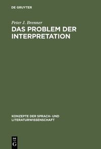 Produktbild: Das Problem der Interpretation