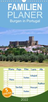 Produktbild: Familienplaner Burgen in Portugal (Wandkalender 2022 , 21 cm x 45 cm, hoch)