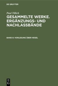 Produktbild: Vorlesung &uuml;ber Hegel