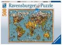 Bild vom Artikel Puzzle Ravensburger Antike Schmetterling-Weltkarte 500 Teile vom Autor 