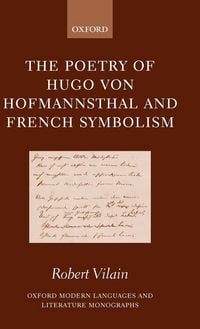 Produktbild: The Poetry of Hugo Von Hofmannsthal and French Symbolism