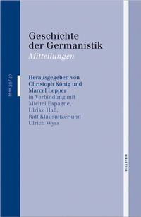 Produktbild: Geschichte der Germanistik