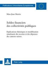 Produktbild: Soldes financiers des collectivit&eacute;s publiques