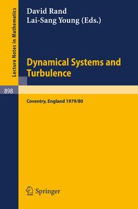 Produktbild: Dynamical Systems and Turbulence, Warwick 1980