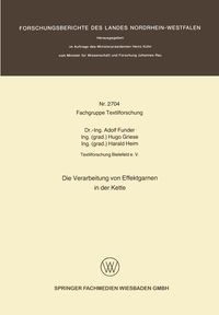 Produktbild: Die Verarbeitung von Effektgarnen in der Kette